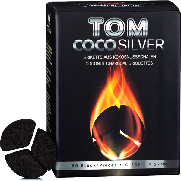 Tom Coco Silver Φυσικά Κάρβουνα Ναργιλέ 1kg
